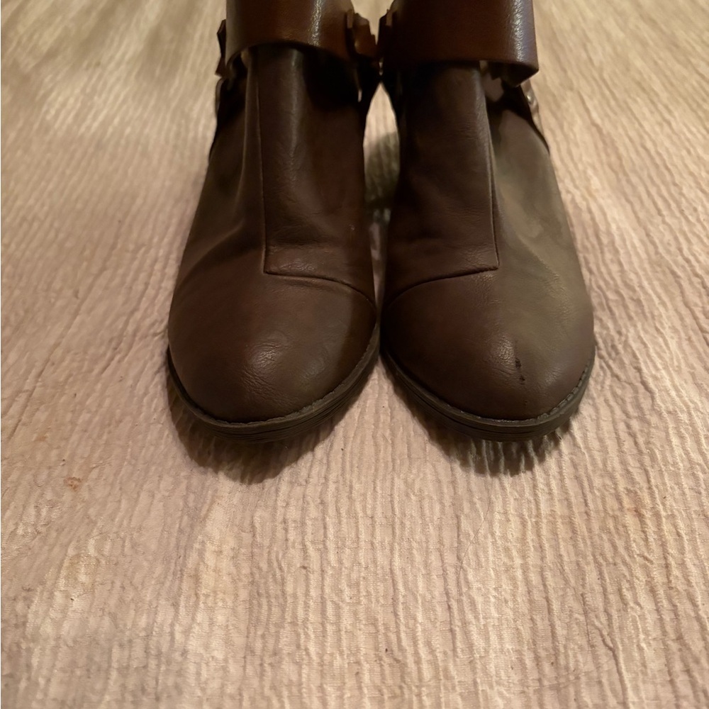 Blowfish Dark Brown Ankle Booties